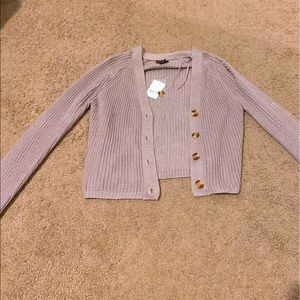 Lavender Cardigan, Never Been Worn with tags